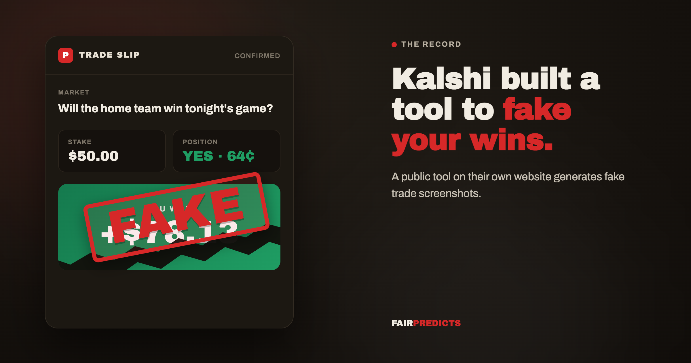 The Two Lies at the Heart of Kalshi's Strategy